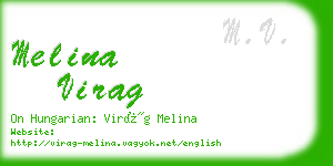 melina virag business card